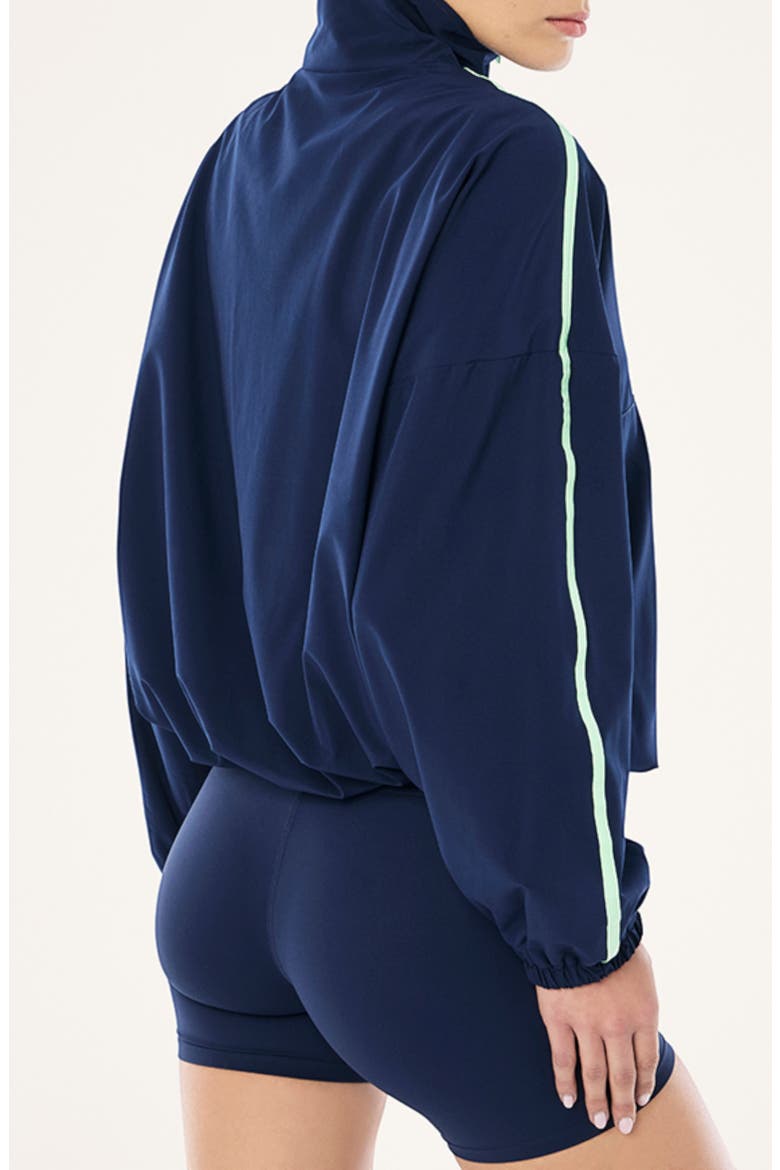 Accelerate Quarter Zip Windbreaker, Alternate, color, DARK NAVY