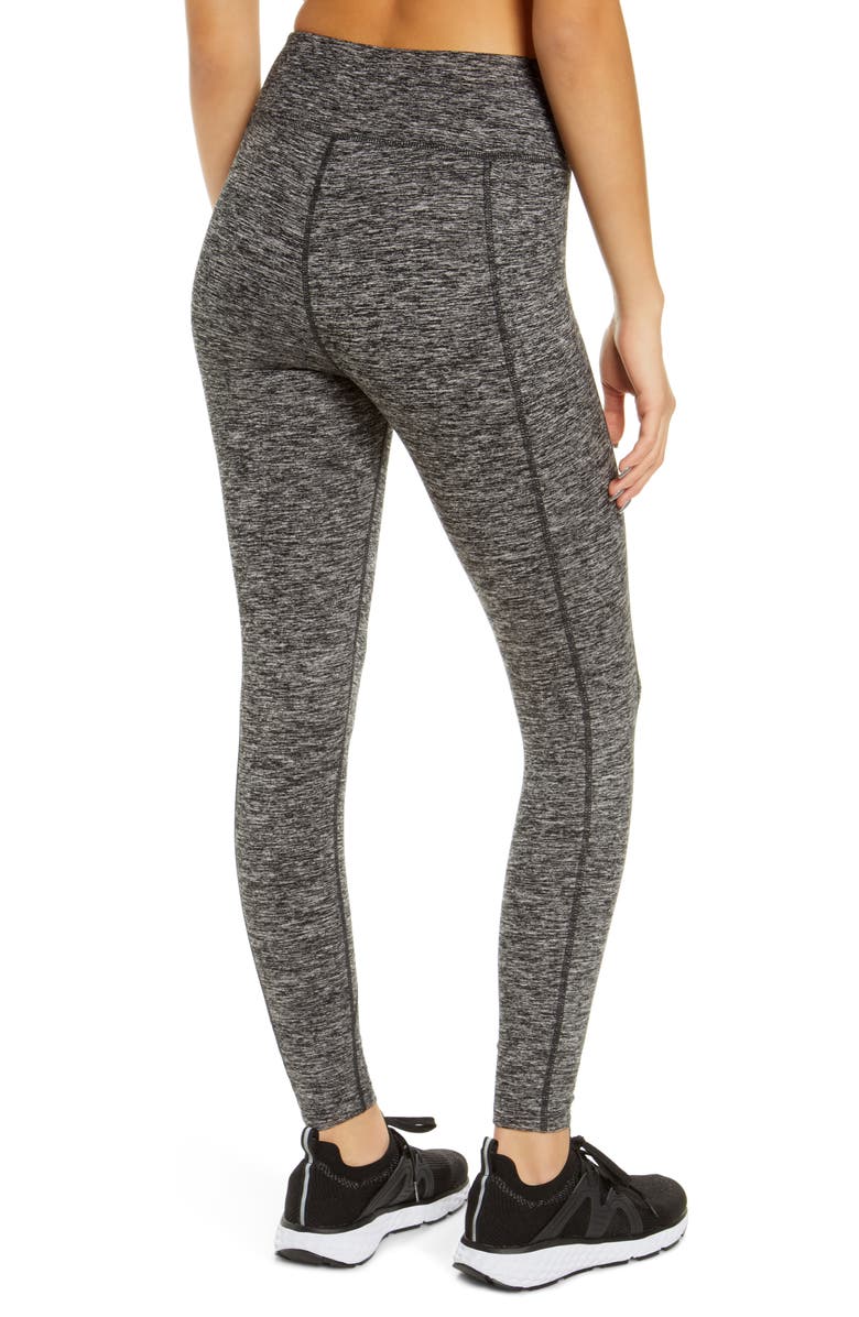 Zella High Waist Cozy Tech Pocket Ankle Leggings, Alternate, color, 