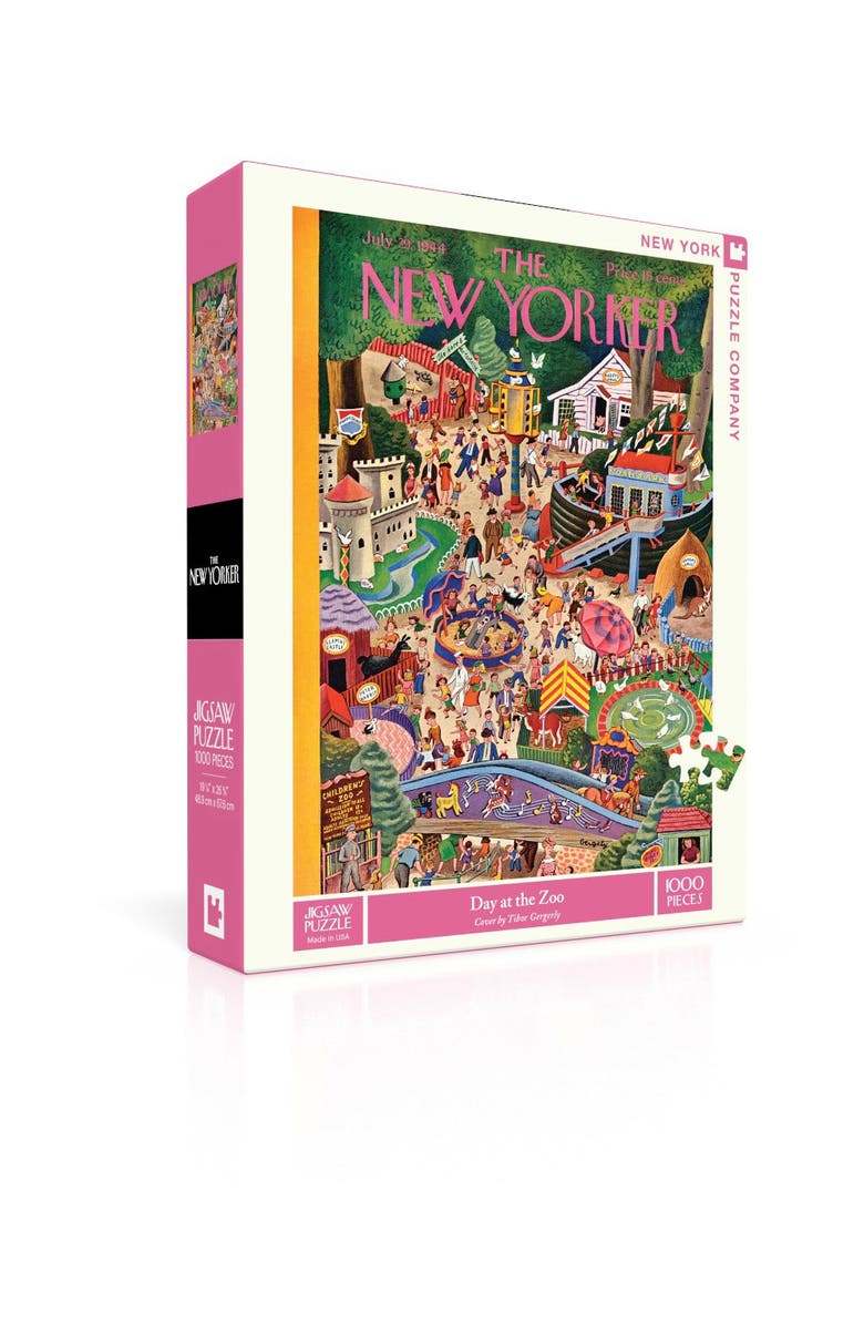 NEW YORK PUZZLE COMPANY Day at the Zoo 1000 Piece Puzzle, Alternate, color, NO COLOR