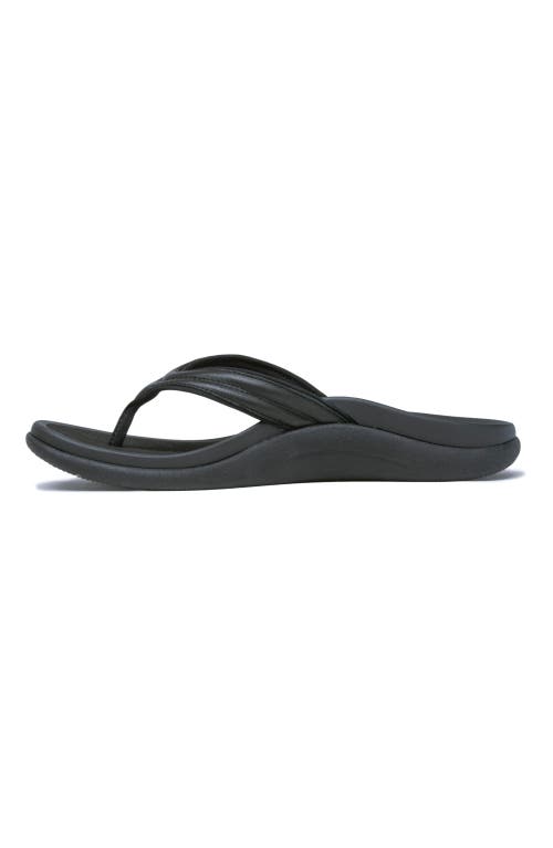 Abeo Laguna Thin Strap In Black - Metatarsal