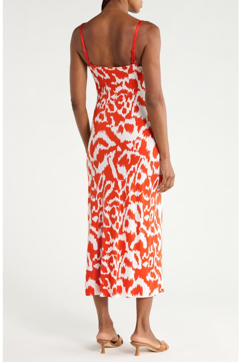Claudia Cowl Neck Jersey Slip Dress, Alternate, color, KUPANG ORANGE