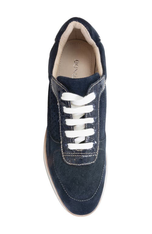 Donald Pliner Women's Lace Up Sporty Wedge Sneakers In Navy