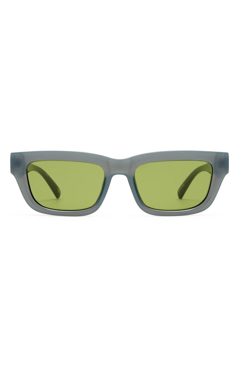 Le Specs Le Castle 54mm D-Frame Sunglasses, Main, color, Shadow / Moss Mono