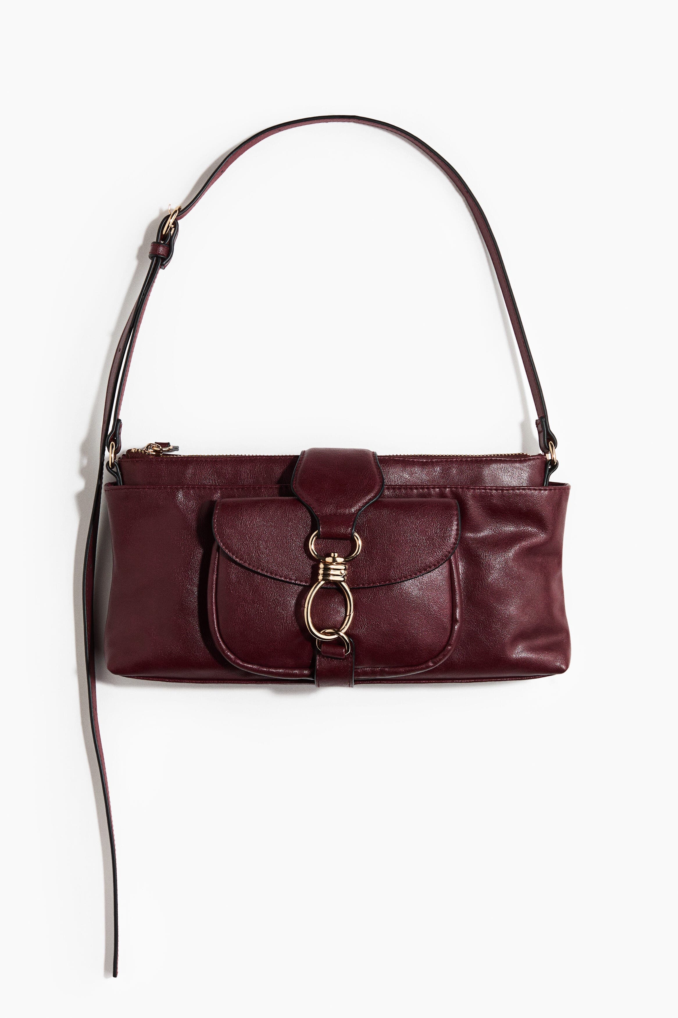 H&M Shoulder Bag, Main, color, Burgundy
