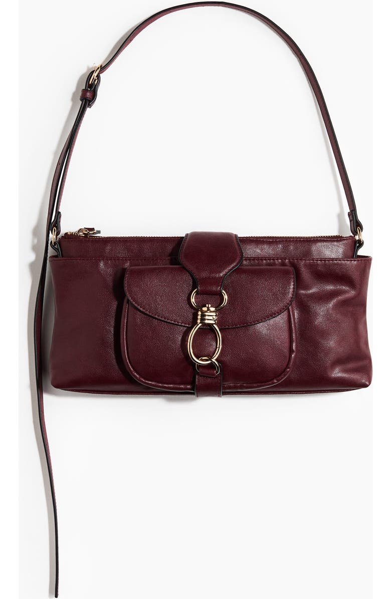 H&M Shoulder Bag, Main, color, Burgundy
