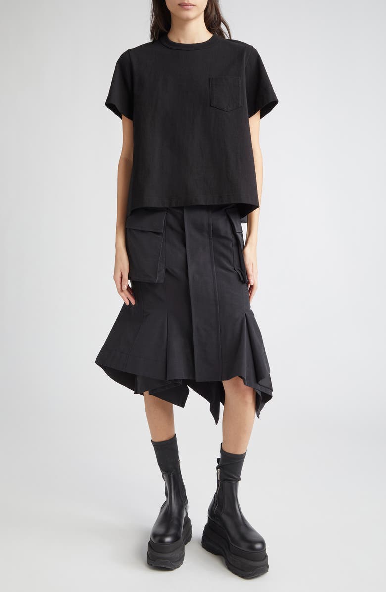 Sacai Mixed Media T-Shirt, Alternate, color, 