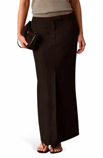 Extended Tab Maxi Skirt