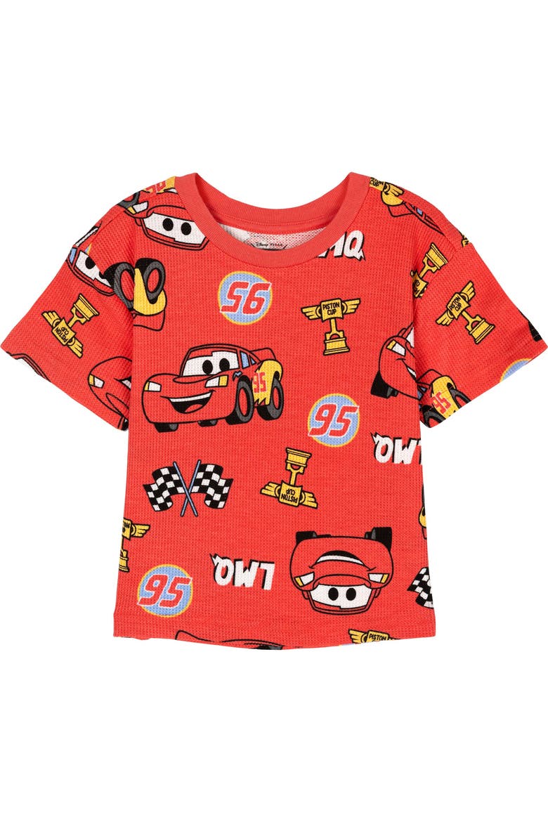 Pixar 2-Piece Tee and Shorts Set, Alternate, color, McQueen Cayenne Red