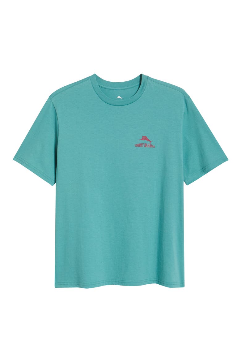 Weekend Pourcast Cotton Graphic T-Shirt, Alternate, color, BRISTOL BLUE