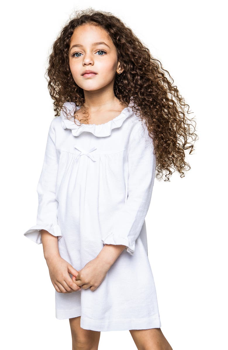 Petite Plume Kids' Scarlett Flannel Nightgown, Main, color, 