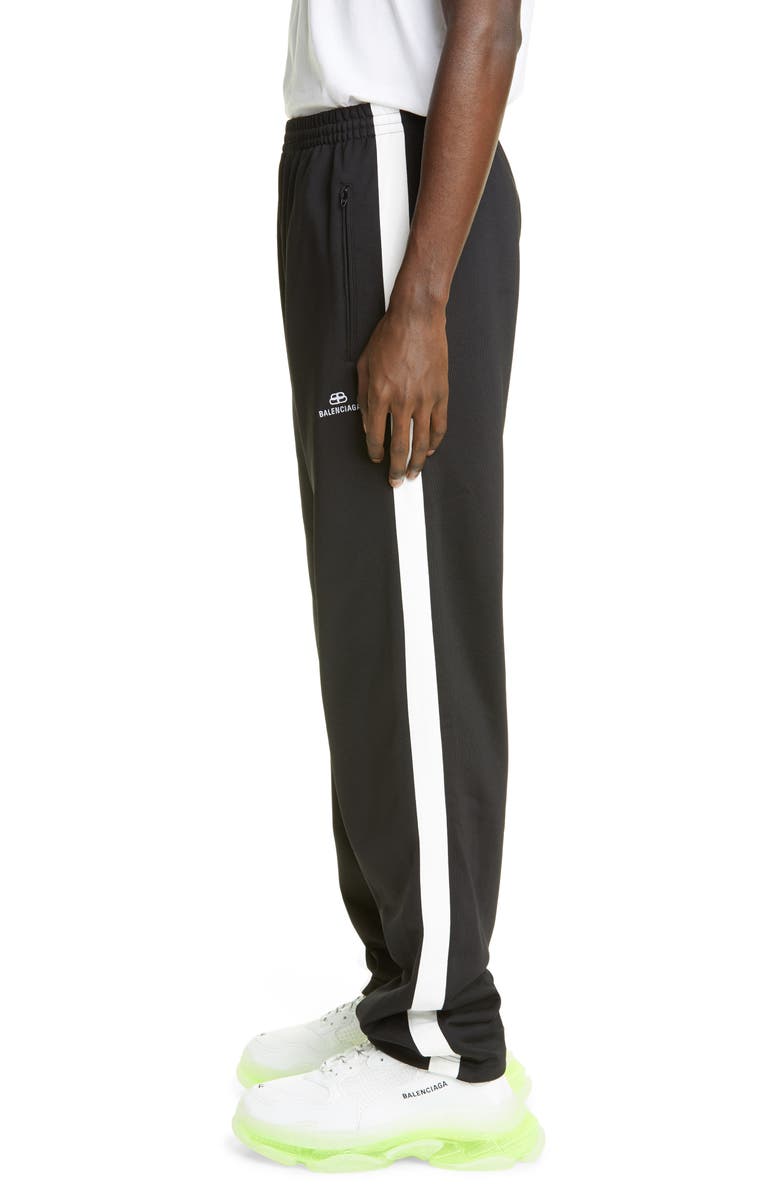 Balenciaga Side Stripe Track Pants, Alternate, color,