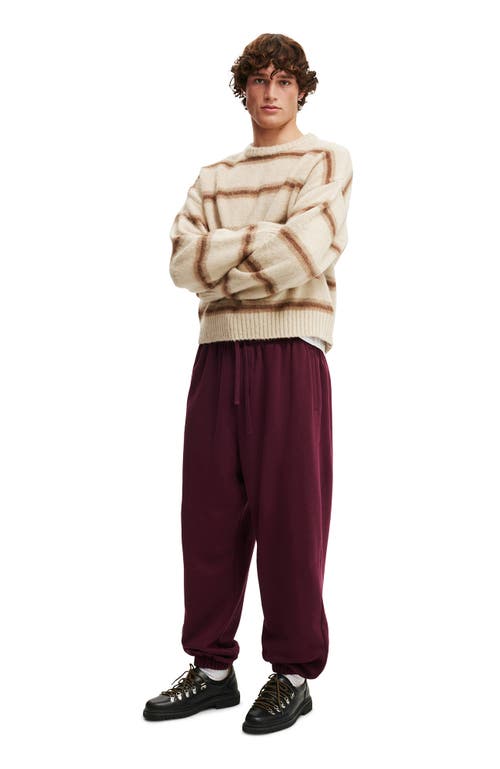 Cotton On Super Baggy Cuffed Track Pant In Purple