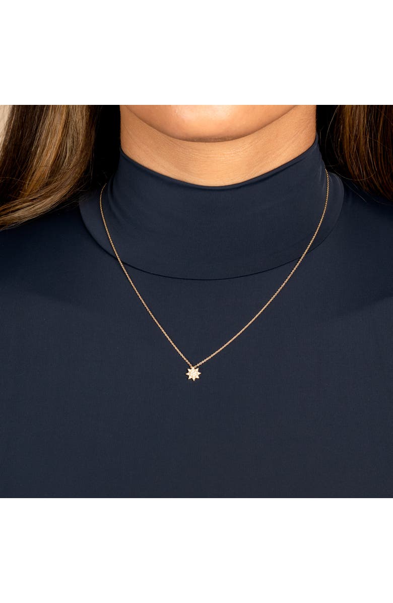 BY ADINA EDEN Diamond Pave Starburst Pendant Necklace 14K, Alternate, color, 