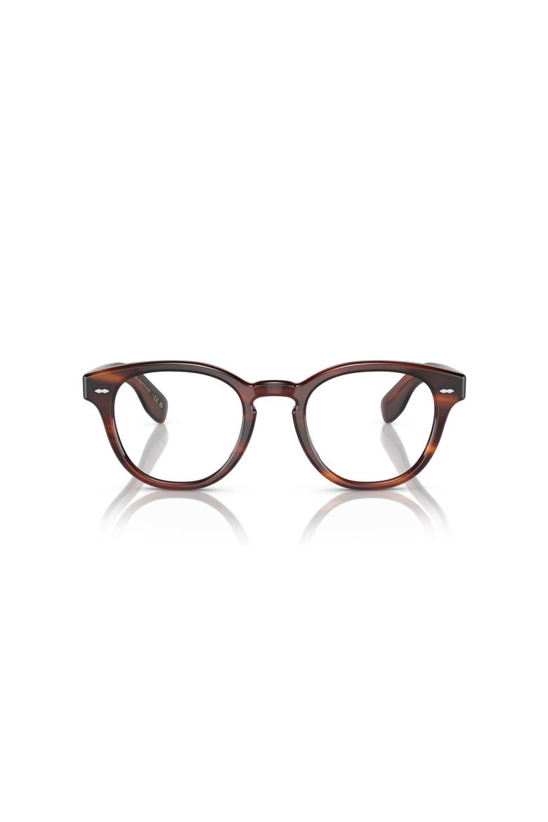 50mm Round optical glasses, Alternate, color, Tortoise
