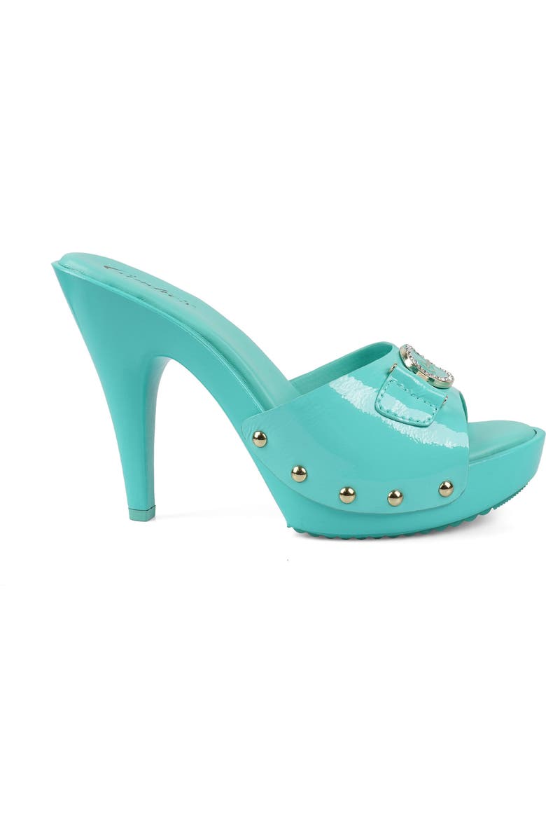 Candie's Lorenna Platform Sandal, Alternate, color, Green