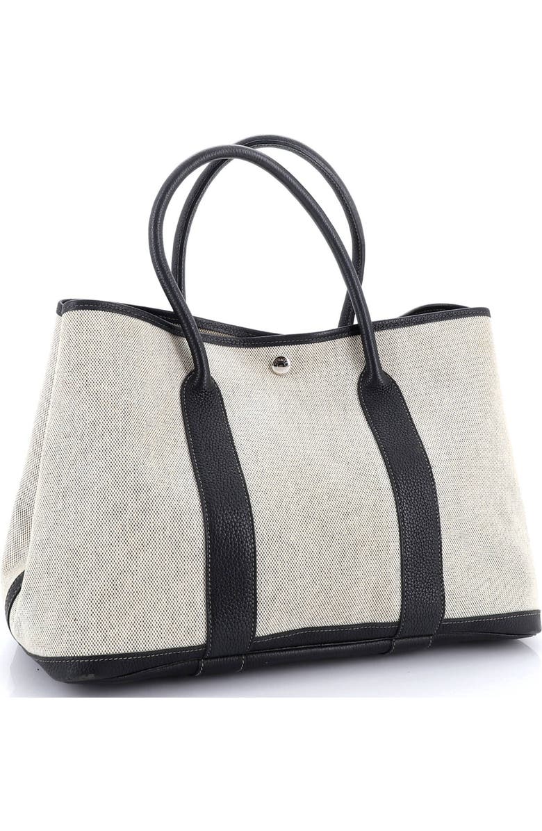 Pre-Owned Hermes Garden Party Tote Toile and Leather 36, Alternate, color,