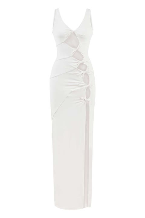 Sara Dress - Elegant Cut-Out Maxi | Event Wear