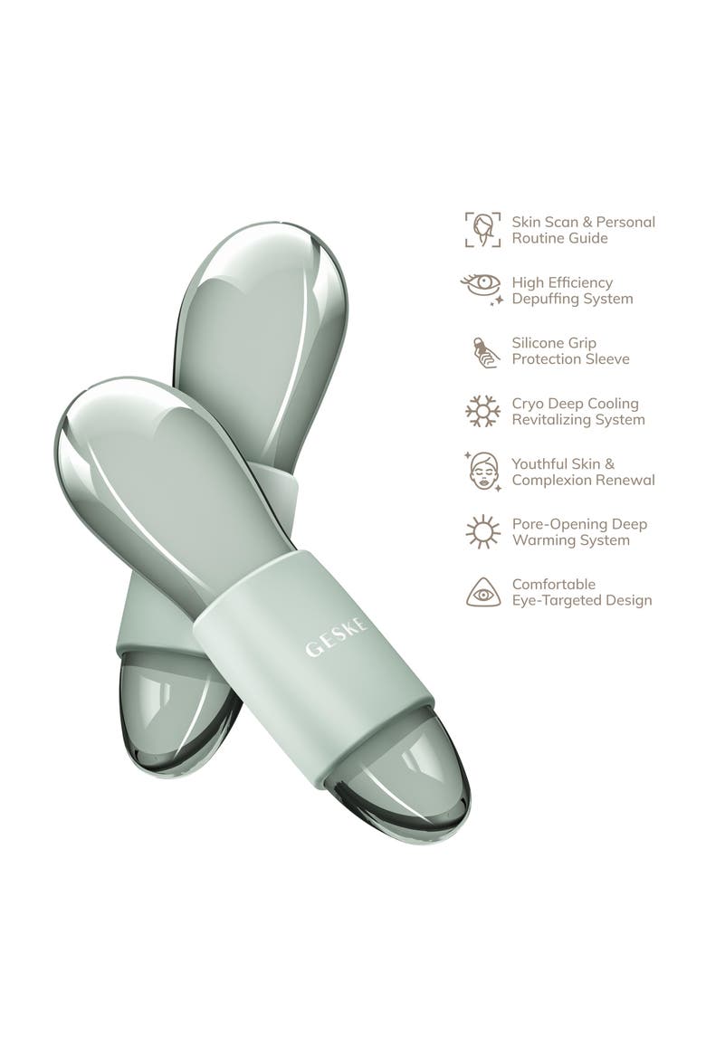 SmartAppGuided Cool & Warm Duo Eye Massager | 7 in 1, Alternate, color, Green