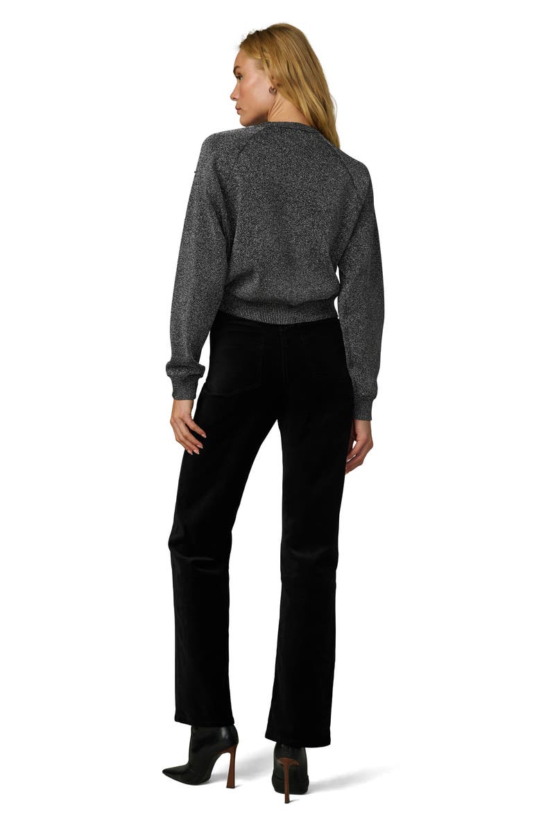 Joe's Jeans The Taylor Metallic Raglan Sweater, Alternate, color, Silver Black Metal