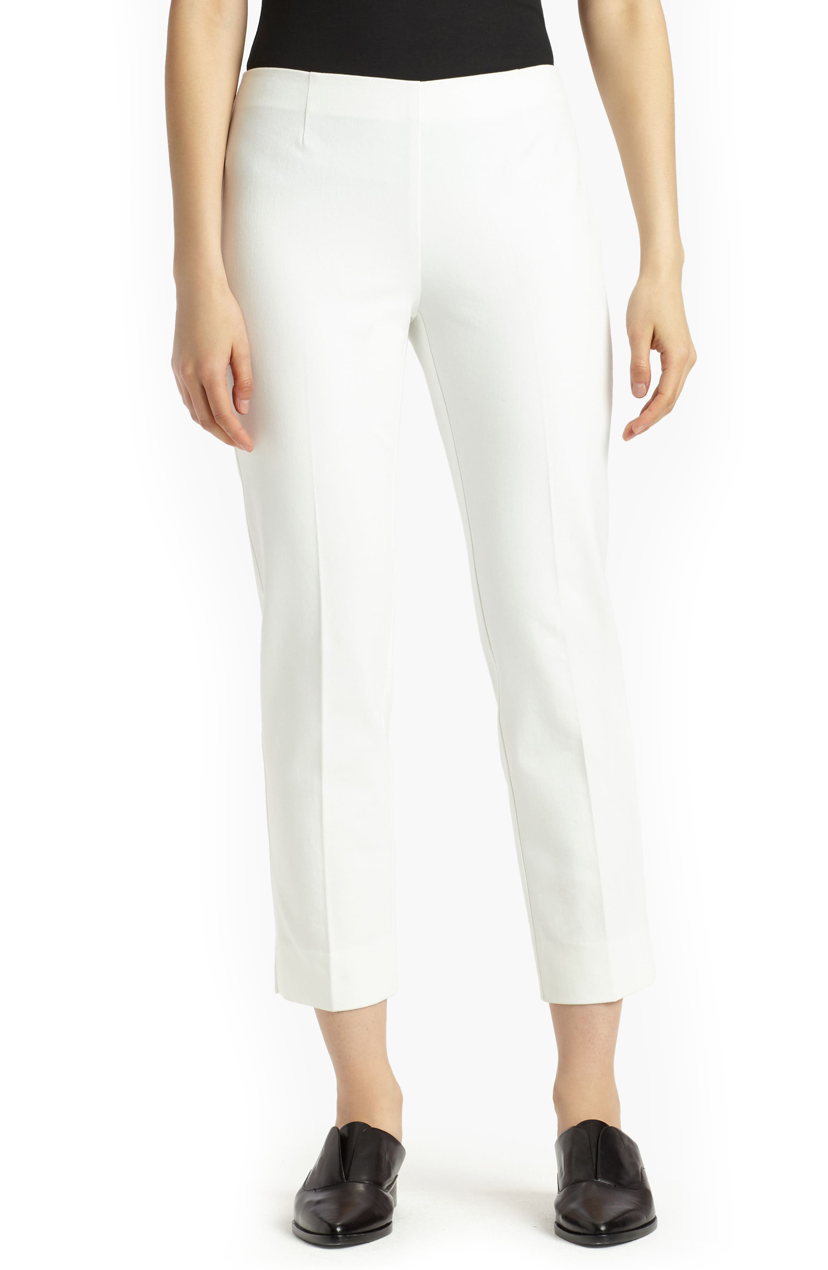 Lafayette 148 New York Lexington Stretch Cotton Crop Pants