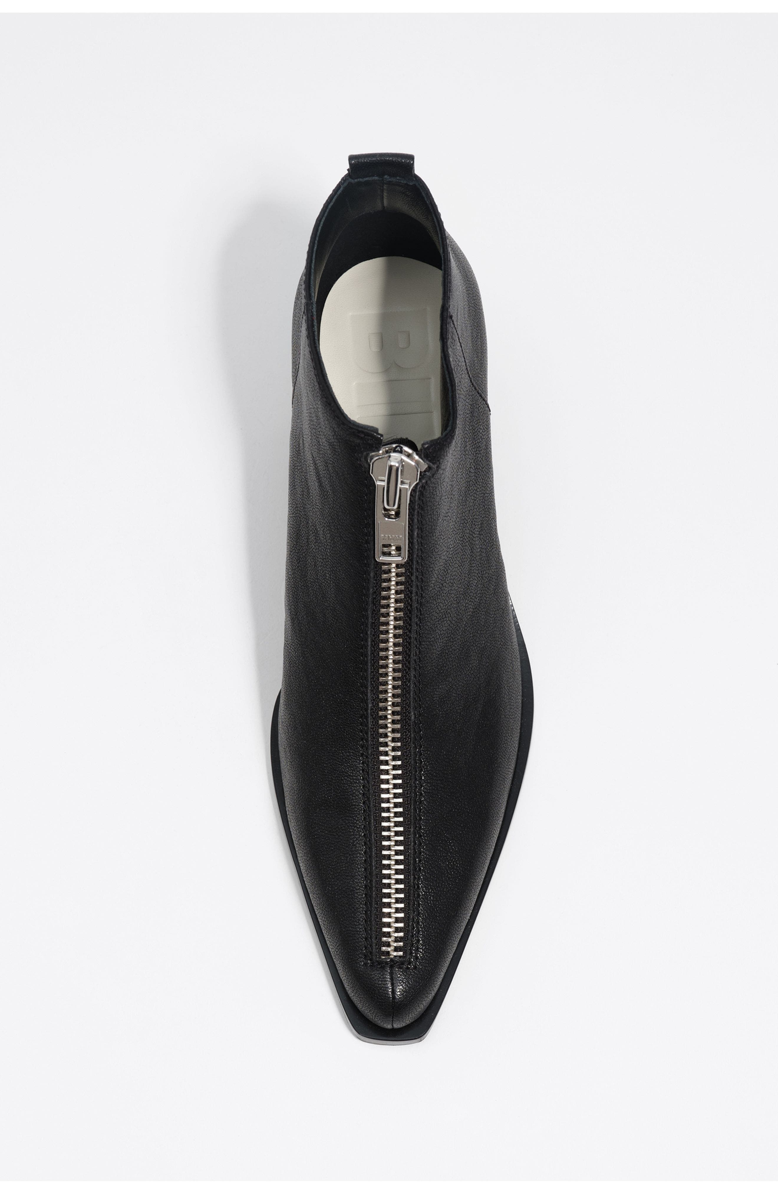 Bimba y Lola Leather Cowboy Shoe Boot, Alternate, color, Black