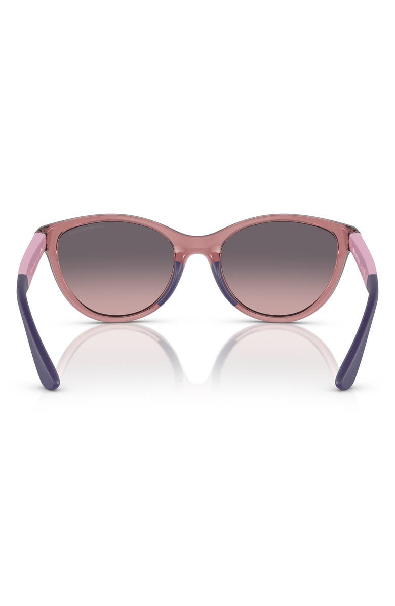 Emporio Armani 48mm Low Bridge Gradient Cat Eye Sunglasses, Alternate, color, Lillac / Pink Gradient Grey