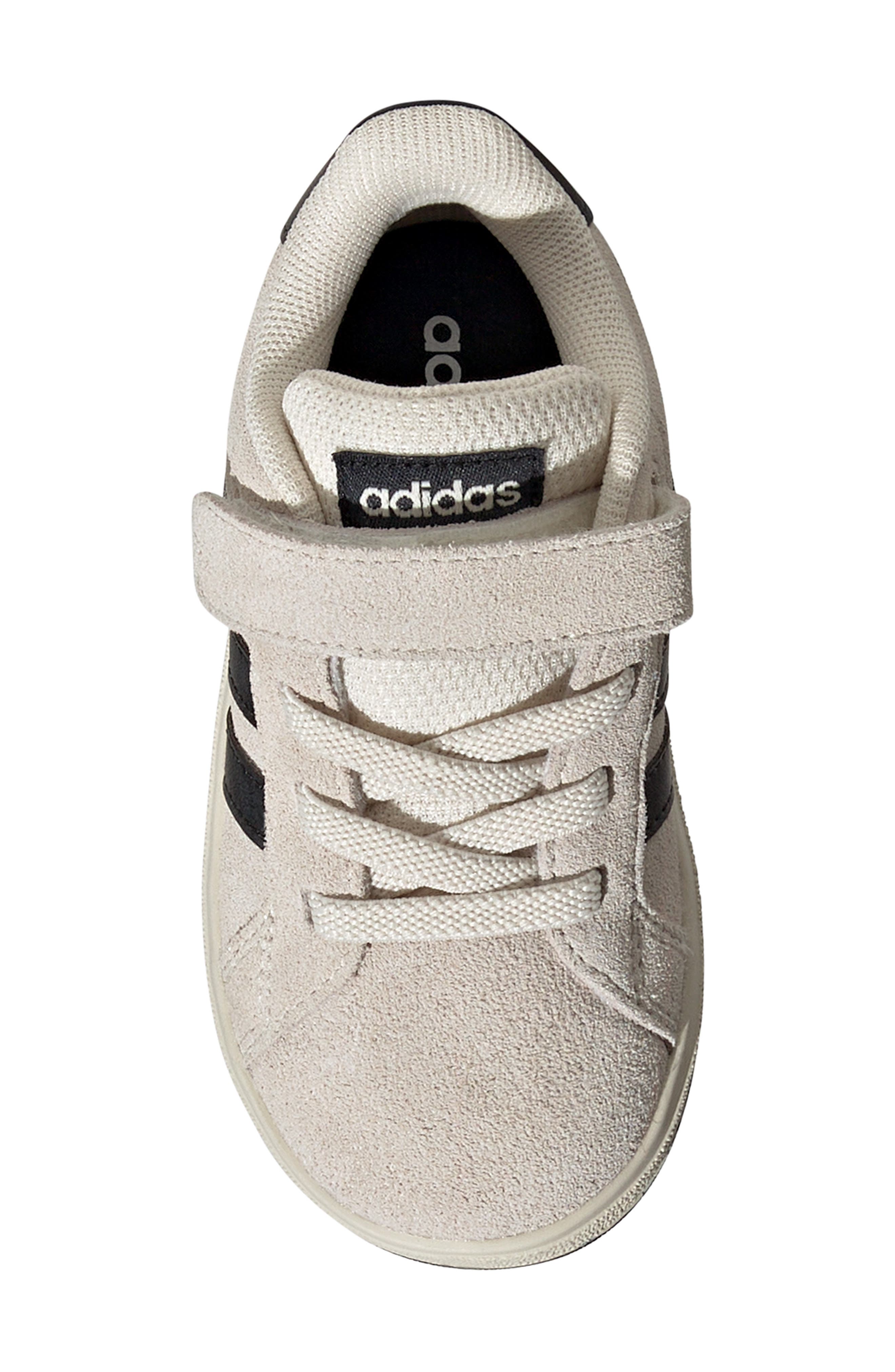 adidas Kids' Grand Court 00s Sneaker, Alternate, color, White/ Black/ White