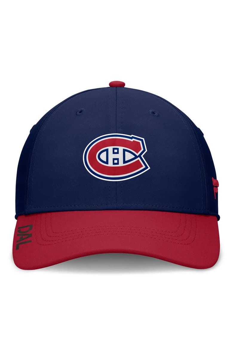 FANATICS Men's Fanatics Navy/Red Montreal Canadiens Authentic Pro Rink Flex Hat, Alternate, color, 