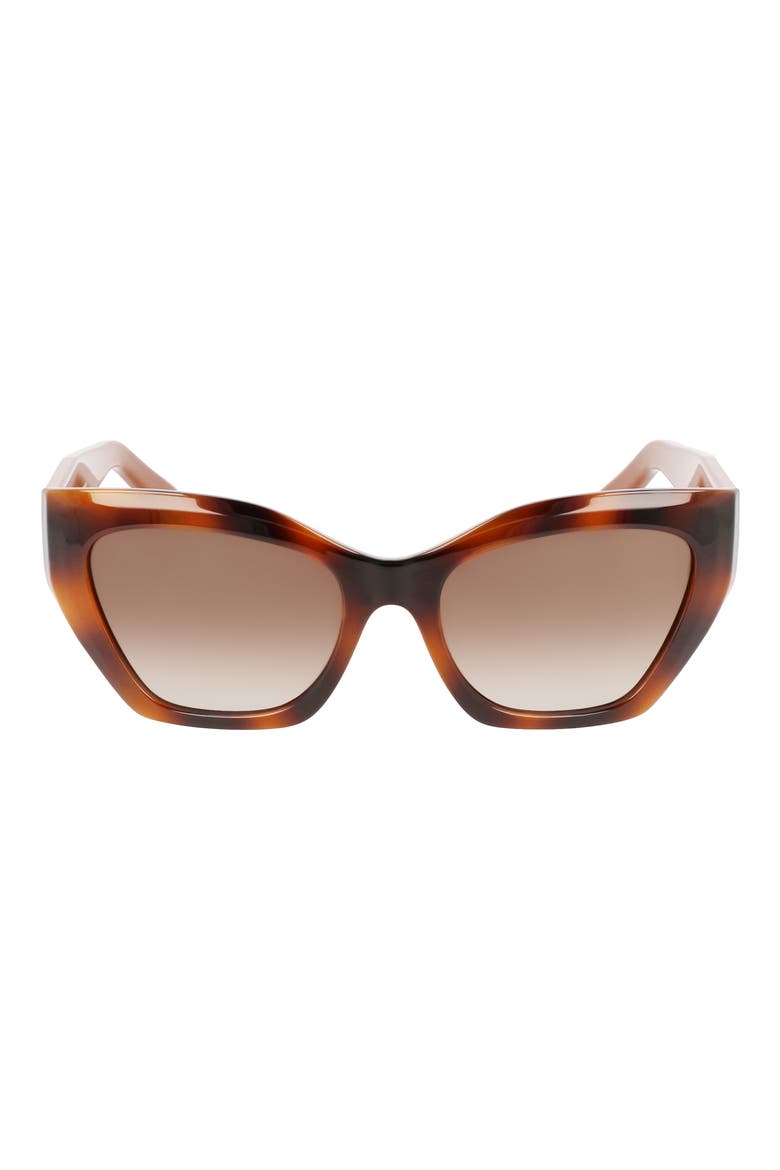 Gancini 54mm Rectangular Sunglasses, Main, color, CLASSIC TORTOISE
