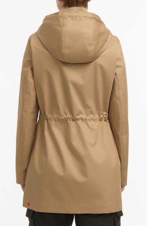 Hunter Ariel Water Repellent Cotton Canvas Jacket In Brown