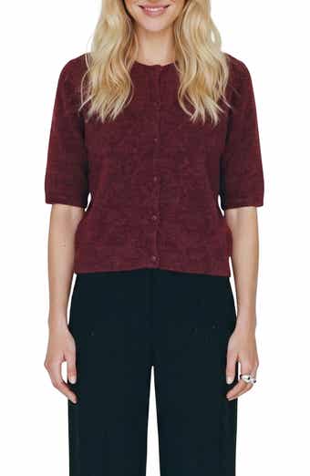 Short Sleeve Button Cardigan