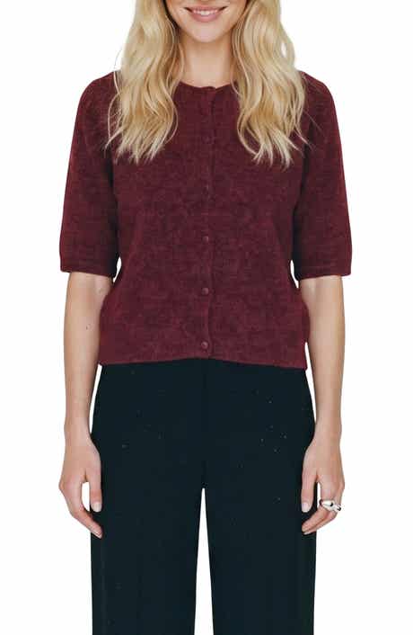 Short Sleeve Button Cardigan