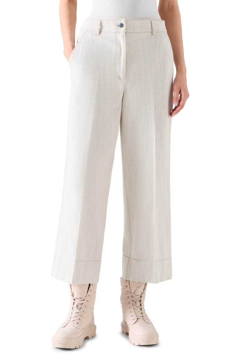 Chiara Cropped Wide Leg Jeans, Main, color, CASHEW