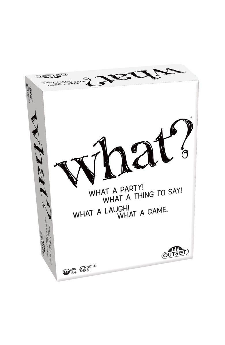 Outset Media What? Party Game, Answer Silly Questions & Guess Who Said What, 14+, Main, color, Multicolored