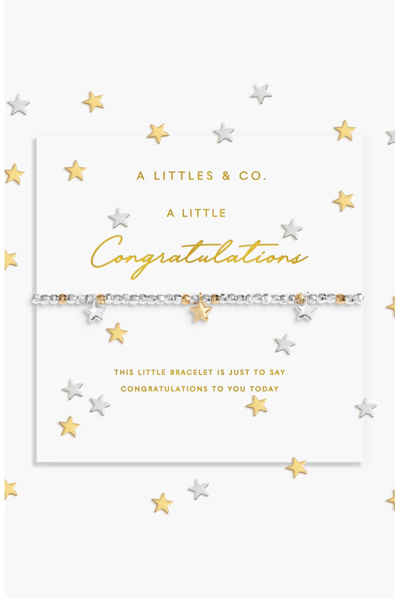 Sparkle Confetti A Little 'Congratulations' Bracelet, Main, color, Mixed