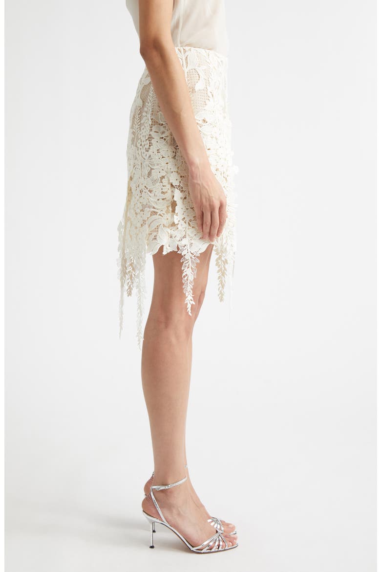 Foxgloves Guipure Lace Miniskirt, Alternate, color, IVORY