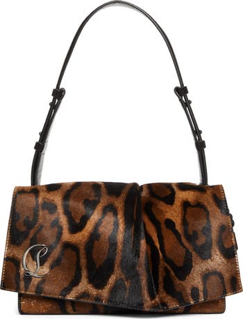 Small Baggy Bengali Print Genuine Calf Hair Shoulder Bag