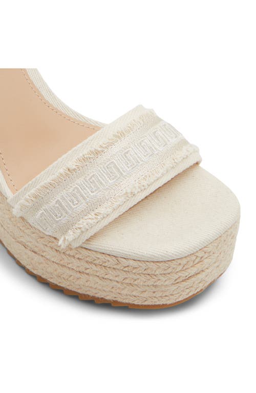Aldo Aberitram Platform Espadrilles In Other White