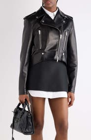 Balenciaga Leather Biker Jacket