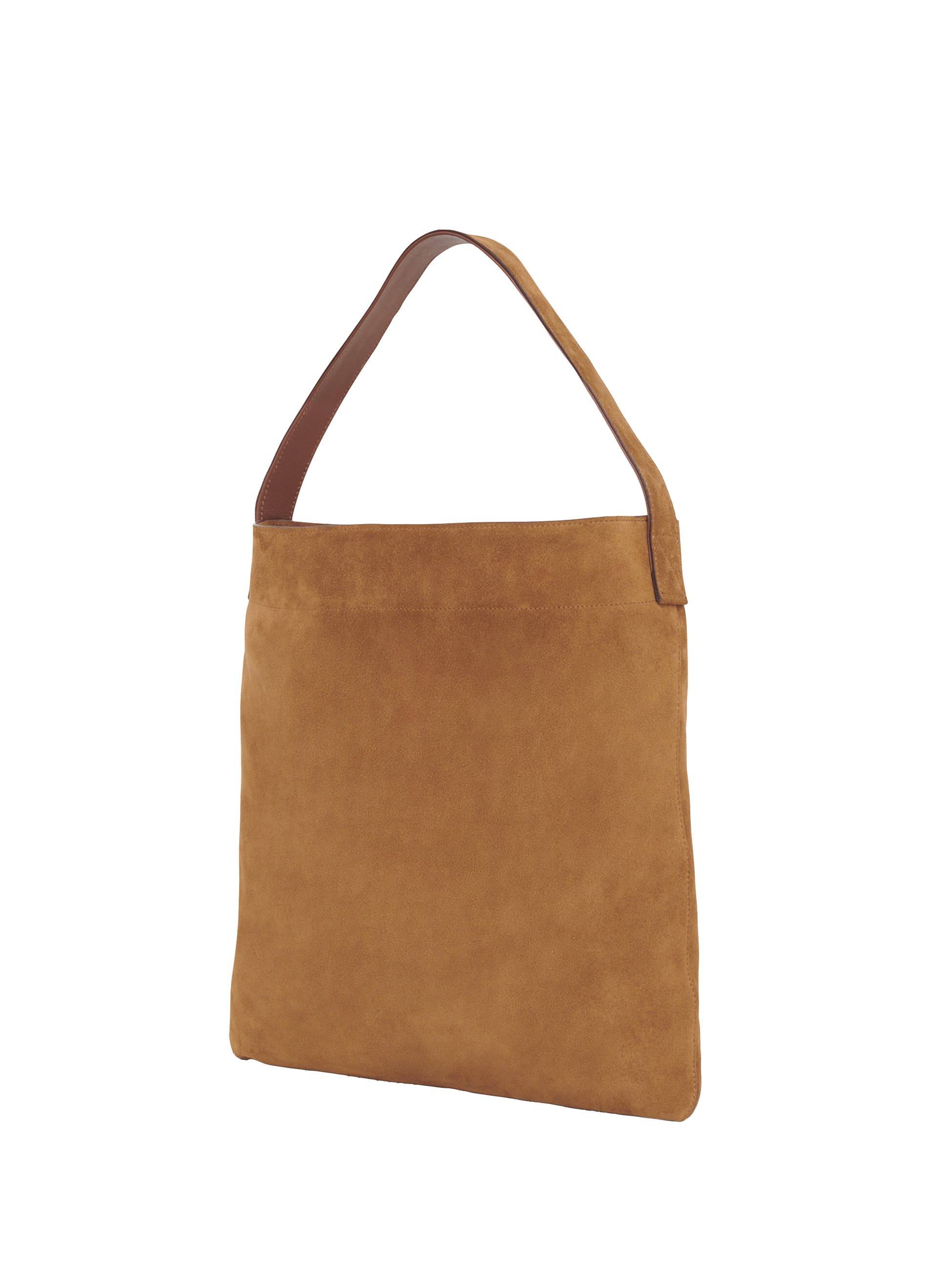 GERARD DAREL Lady GD Suede Tote Bag, Alternate, color, Wheat