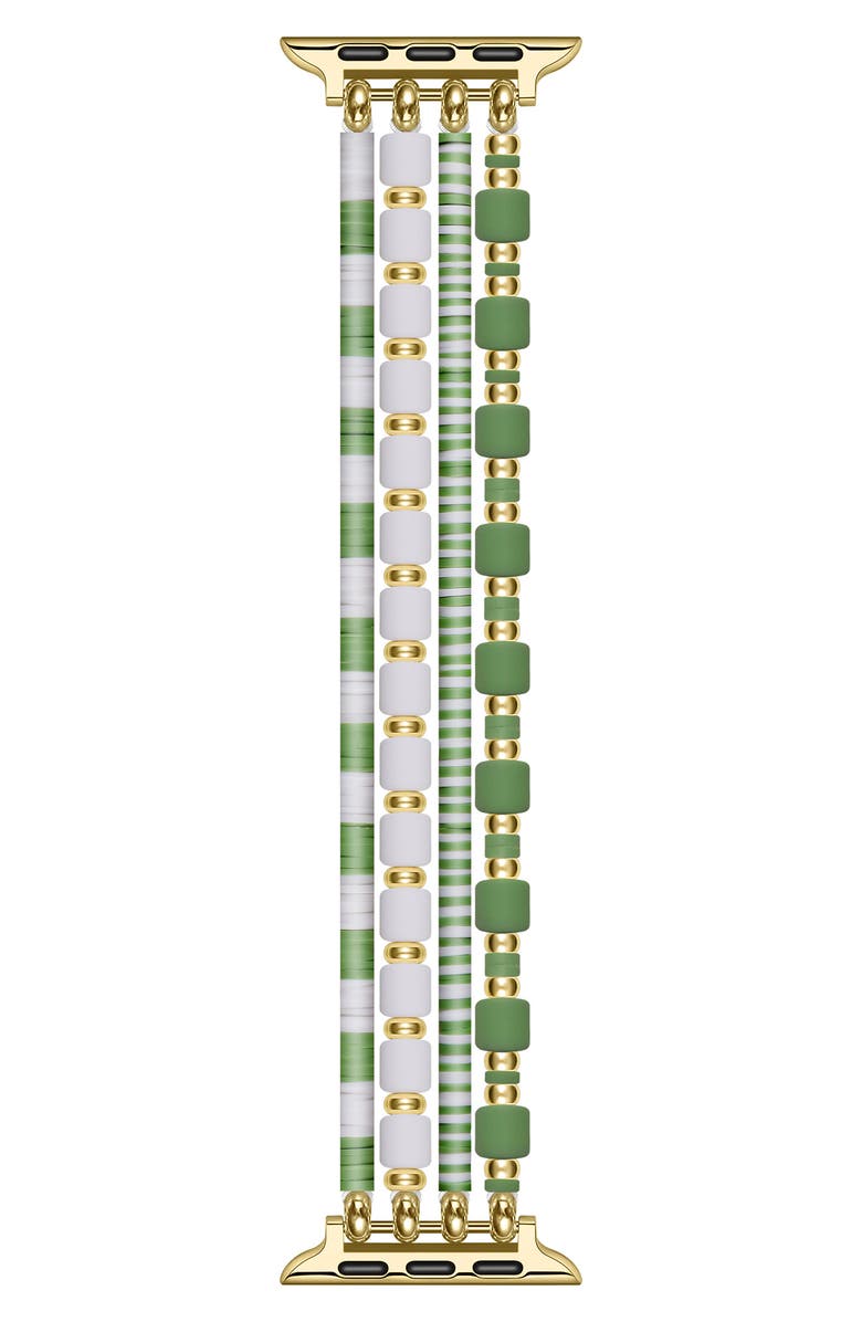 Posh Tech Emily Apple Watch<sup>®</sup> Bracelet Watchband, Main, color, Green