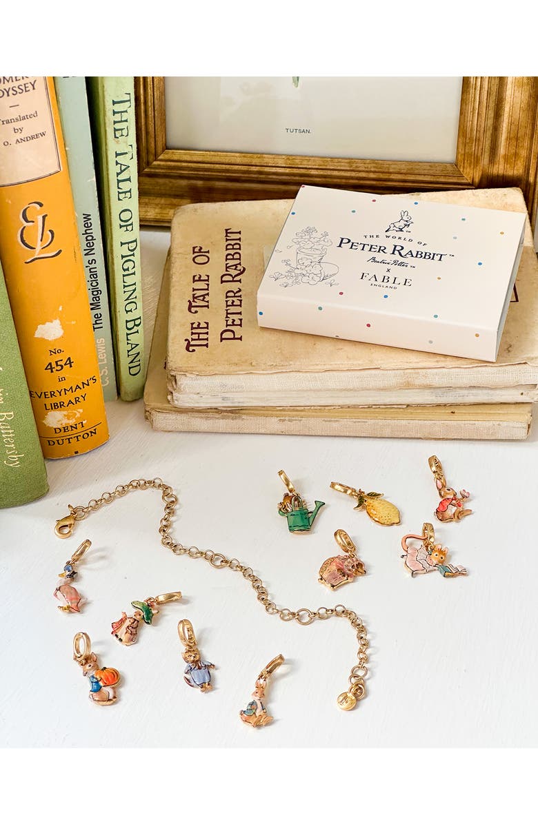 Fable England x Peter Rabbit Mrs Tiggy-Winkle Charm, Alternate, color, Gold