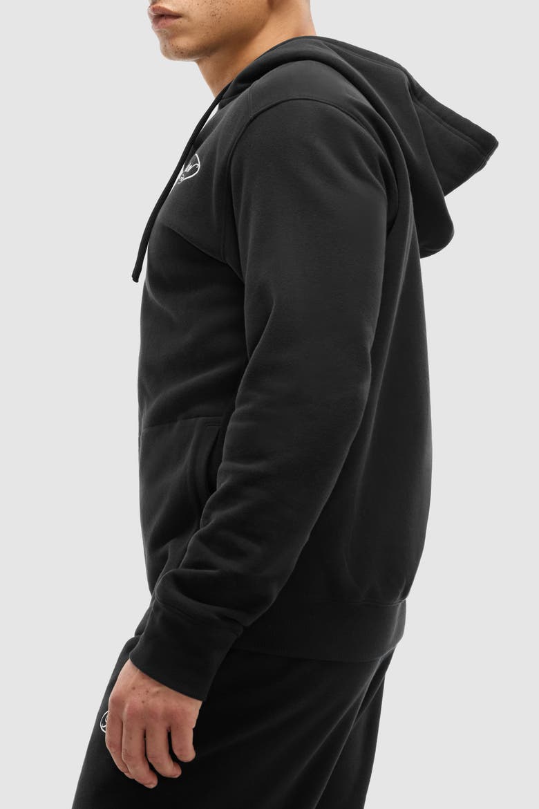 Soft Fleece Full Zip Hoodie, Alternate, color, Black