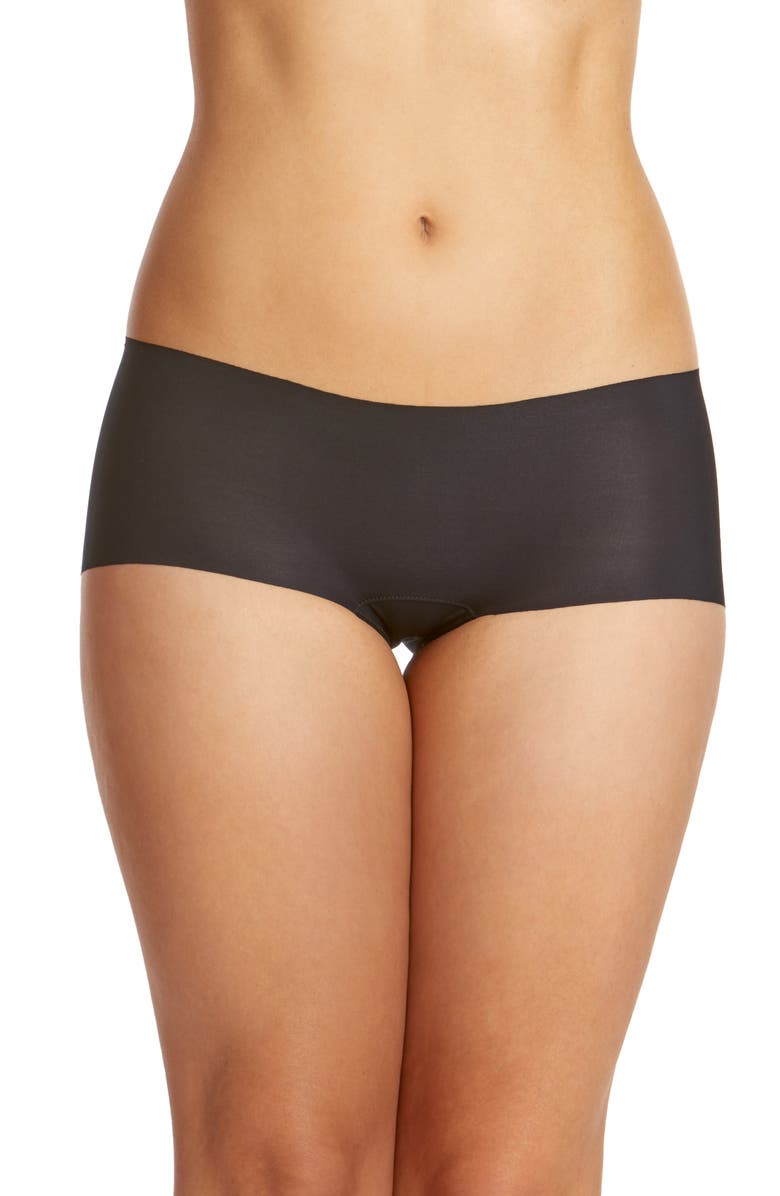 Hanky Panky Breathe Boyshorts, Main, color, Black