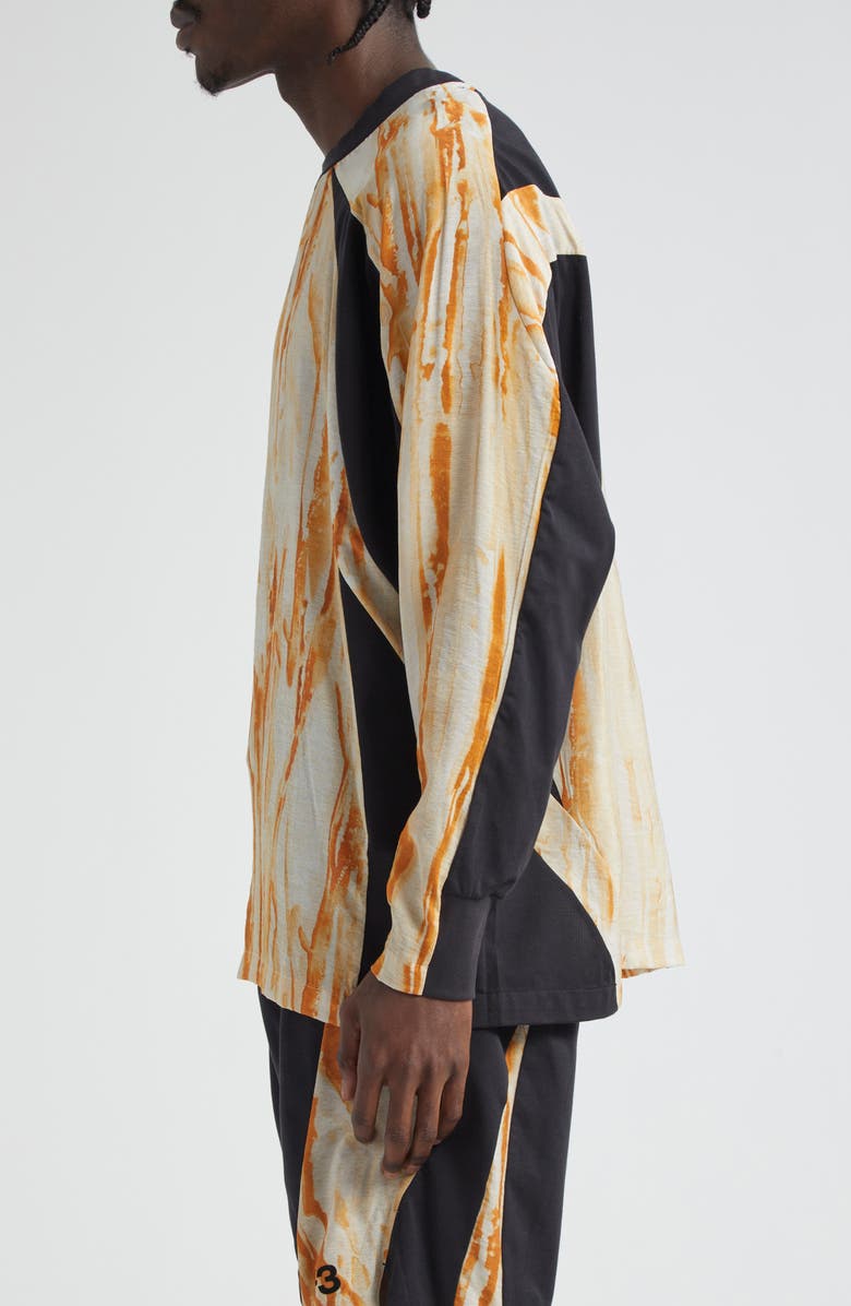 Y-3 Rust Print Long Sleeve T-Shirt, Alternate, color, 