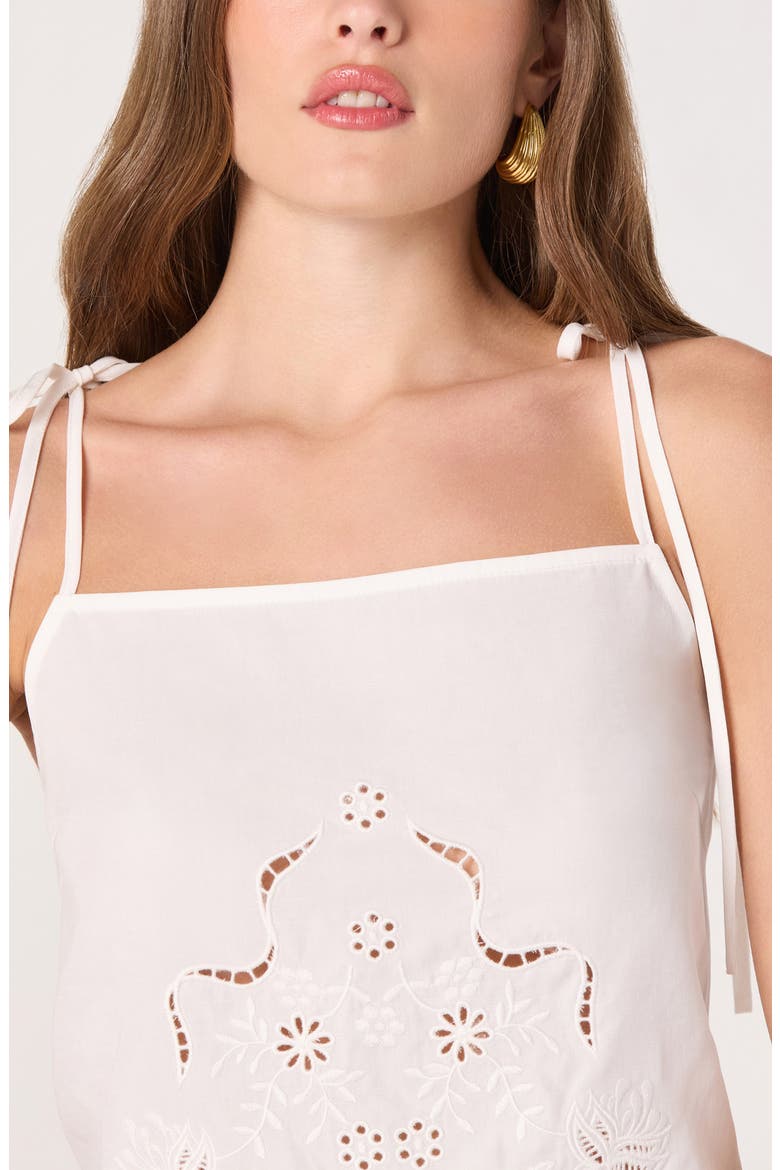 Stevie Eyelet Embroidery Camisole, Alternate, color, WHITE