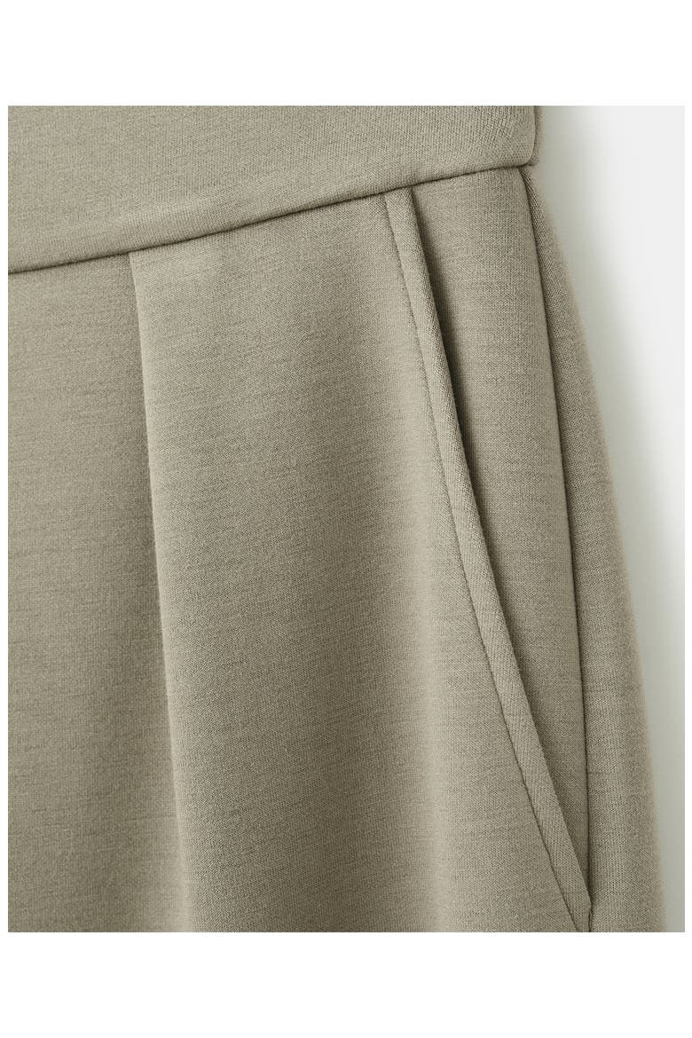 Pleated Elastic Waist Pants, Alternate, color, KHAKI GREEN