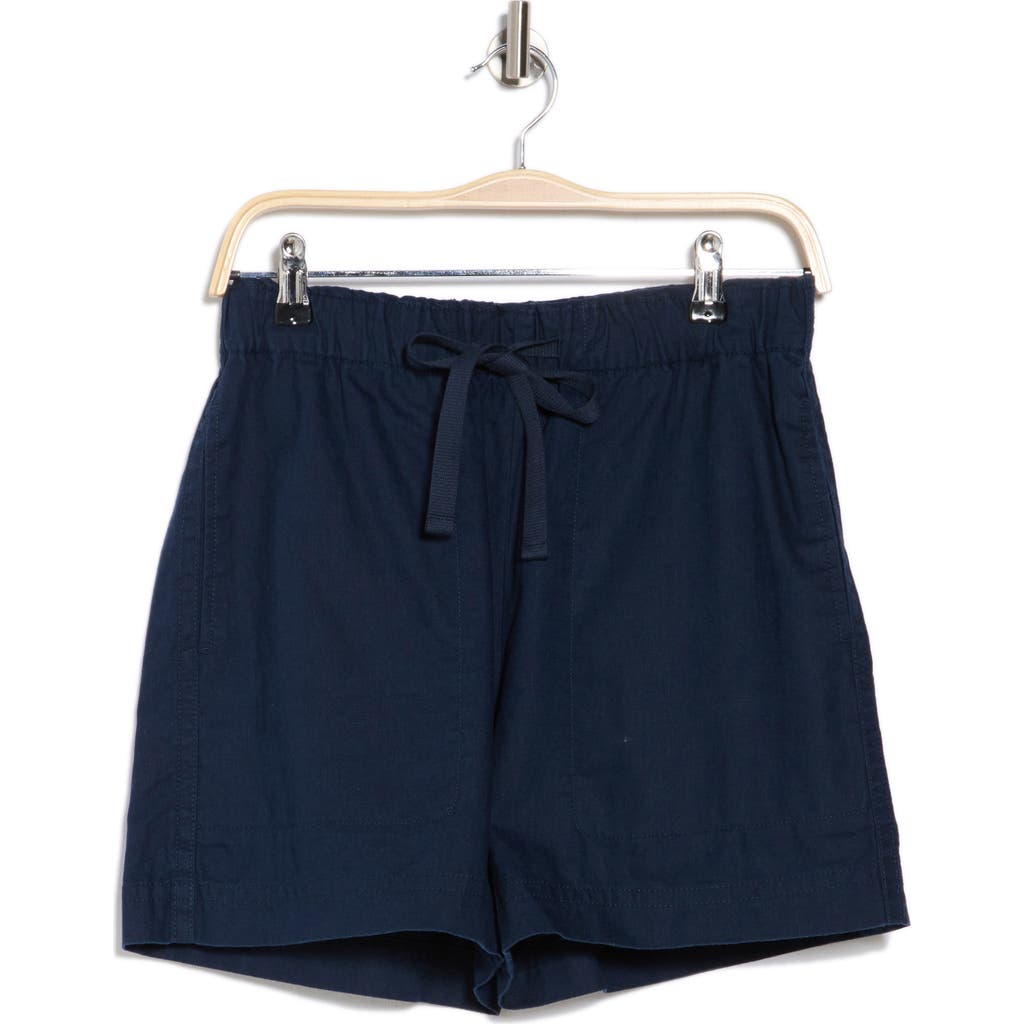 Shop Vince Mid Rise Cotton Blend Shorts