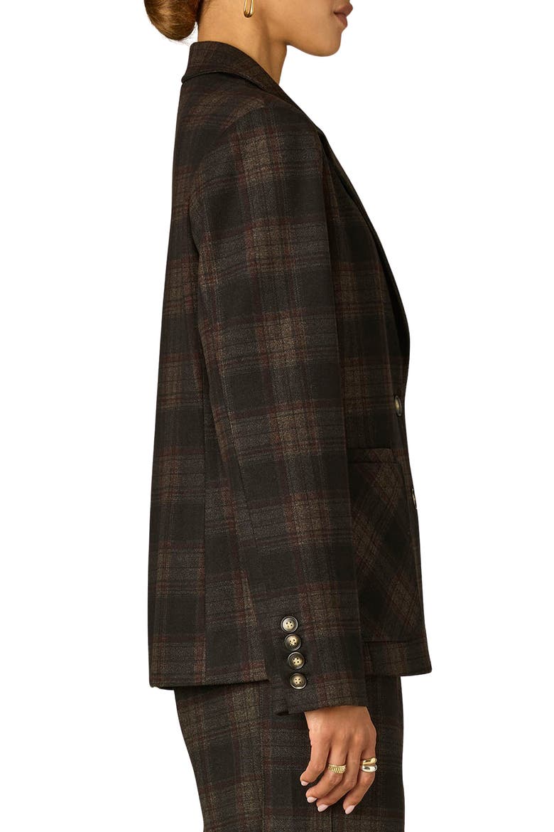 Plaid Blazer, Alternate, color, BLACK BERRY MULTI
