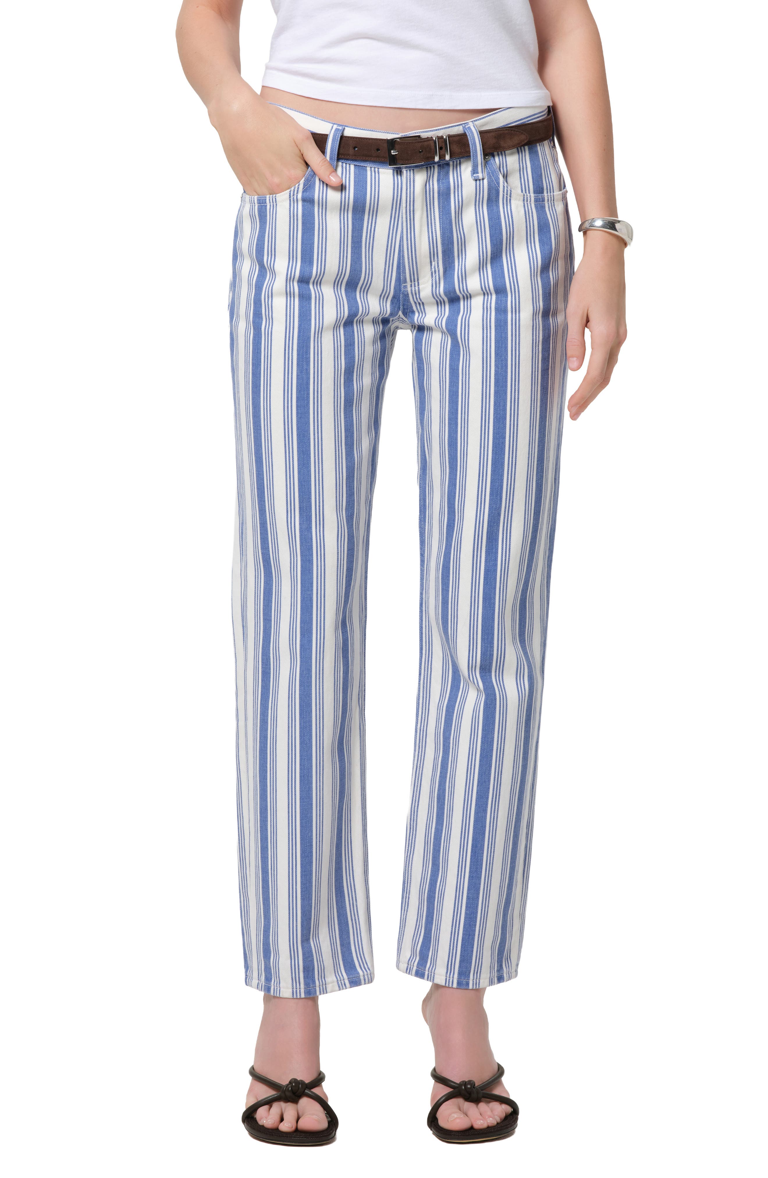 selected BLUE/ WHITE STRIPE